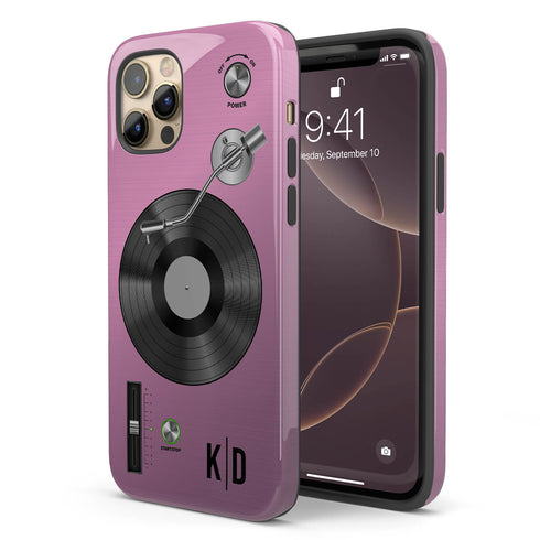 Personalized Classic Vinyl Record Player iPhone Case